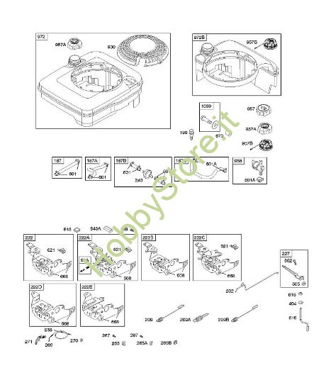 F - Comandi, alimentazione carburante, molla regolatore B&S - 12 €¦ 12H802-1802-B1 brand Stihl